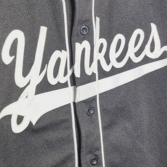 Teamwork New York Yankees Size M Black Jersey # 10 Gay True Vintage - Picture 3 of 6